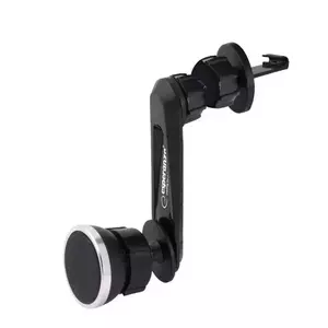 Suport auto magnetic, Esperanza Trick 94293, cu prindere la grila de ventilatie, negru imagine