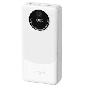 Baterie Externa Dudao K12Pro, 20000mAh, 22.5W, QC + PD, 1 x USB-C - 2 x USB-A, Alba imagine