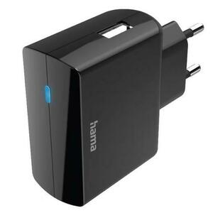Incarcator retea Hama 201646, USB-A, 12 W (Negru) imagine