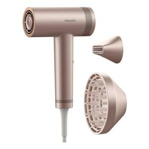 Uscator de par Philips BHD837/10, 1400 W, 110.000 rpm, 3 viteze, 7 niveluri temperatura (Roz) imagine