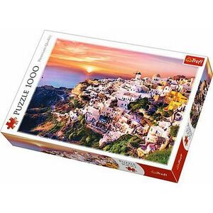 Puzzle Trefl 1000 piese - Sunset Over Santorini imagine
