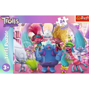 Puzzle Trefl 24 piese - In lumea trolilor imagine