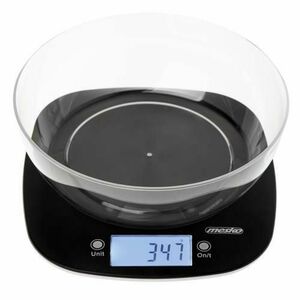 Cantar de bucatarie Mesko MS 3179b cu bol, max 5 kg, Bol 1.4 litri (Negru) imagine
