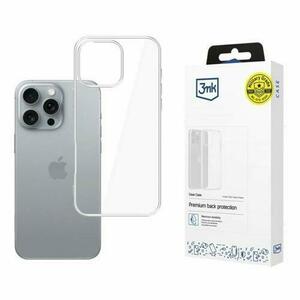 Husa de protectie 3mk Clear Case pentru iPhone 16 Pro, Transparent imagine