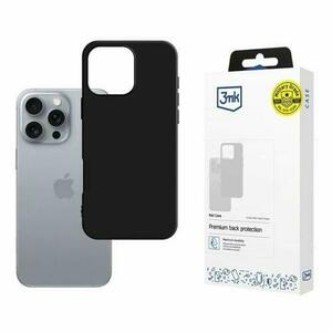Husa de protectie 3mk Matt Case pentru iPhone 16 Pro Max, Negru imagine