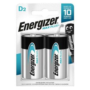 Baterii Energizer Max Plus D, LR20, 1.5V, 2 buc/set imagine