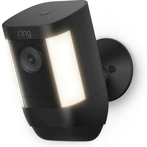 Camera de supraveghere exterior Ring Spotlight Cam Pro Battery, 1080P, Wi-Fi, Microfon, Difuzor, LED incorporat, Amazon Alexa (Negru) imagine