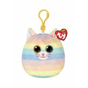 Breloc de plus Ty Pisicuta, 8.5 cm (Multicolor) imagine