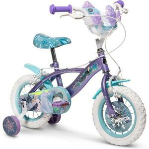 Bicicleta pentru copii Huffy Disney Frozen, roti 12inch (Mov/Alb) imagine