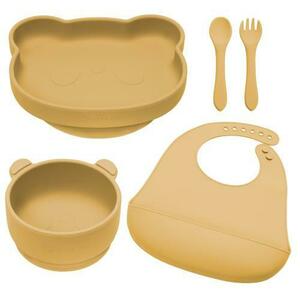 Set 5 piese diversificare din silicon, AppeKids Panda Honey imagine