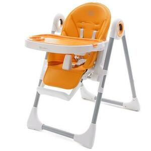 Scaun de masa Appekids Sky, Greutate maxima suportata 15 Kg, Piele ecologica, Portocaliu imagine