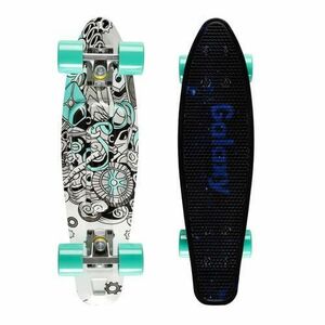 Skateboard pentru copii Qkids Galazy Industrial, 55.5 cm imagine