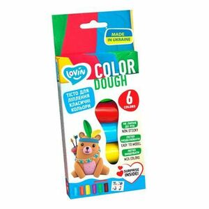 Set plastilina Lovin 6pcsx15gr, Color Dough imagine