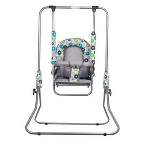 Leagan pentru copii, Top Kids, cu spatar reglabil, 25 kg (Gri/Multicolor) imagine