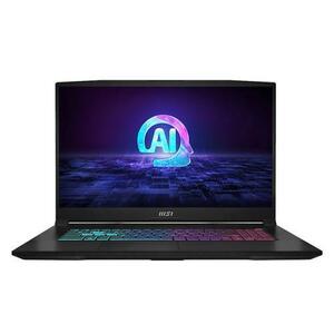 Laptop Gaming MSI Katana A17 AI B8VF-1004XPL (Procesor AMD Ryzen™ 7 8845HS (16M Cache, up to 5.1 GHz) 17.3inch FHD 144Hz, 16GB DDR5, 1TB SSD, NVIDIA GeForce RTX 4060 @8GB, DLSS 3.0, Negru) imagine