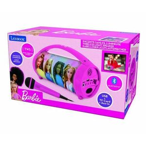 Boxa cu microfon si lumini LEXIBOOK, BARBIE imagine