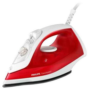 Fier de calcat Philips EasySpeed GC1742/40, 2000 W, Rezervor 220 ml, 25 g/min, Jet de abur 90 g, Talpa antiaderenta, Glisor anticalcar (Alb/Rosu) imagine