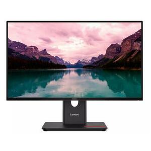 Monitor IPS LED Lenovo ThinkVision 23.8inch T24-40, FulL HD (1920 x 1080), VGA, HDMI, DisplayPort, Pivot, 120 Hz, 4 ms (Negru) imagine