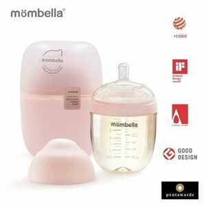 Biberon Anticolici Mombella Breast-Like, 210ml, Tetina M flux mediu, PPSU, Roz imagine