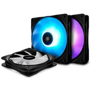 Kit Ventilatoare Deepcool RF120, 120mm, 3buc. (Led RGB) imagine