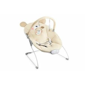 Leagan Momi Glossy Bear, modul senzor cu 8 melodii si 3 nivele de vibratii, Crem imagine