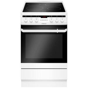 Aragaz Hansa FCCW58200, 4 zone de gatit, Electric, Curatare abur, Grill, Clasa A, 50 cm (Alb) imagine