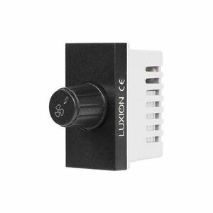 Modul Comutator Pentru Ventilator 1M LUXION, Standard Italian (Negru) imagine