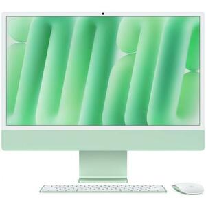 All In One PC Apple iMac 24inch (2024), Procesor Apple M4, 8 nuclee CPU si 8 nuclee GPU, 24inch, Retina 4.5K, 16GB, 256GB SSD, macOS, Layout INT (Verde) imagine