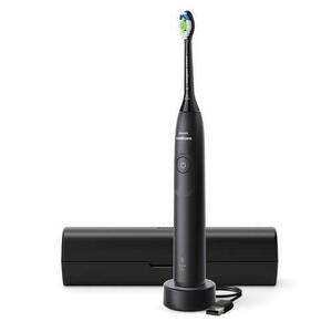 Periuta de dinti electrica Philips Seria 5300 HX7101/02, 2 viteze, 62.000 miscari/minut, Husa calatorie (Negru) imagine