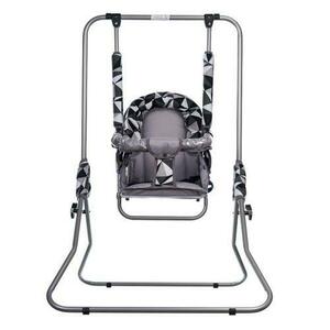 Leagan pentru copii AppeKids Grey Romb, pentru interior si exterior, pliabil (Gri) imagine