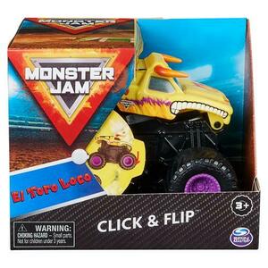 Masinuta Monster Jam Click Flip - El Toro Loco, 1: 43 imagine