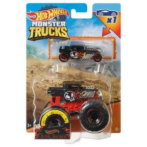 Set 2 masinute Hot Wheels Monster Truck - Bone Shaker, scara 1: 64 imagine