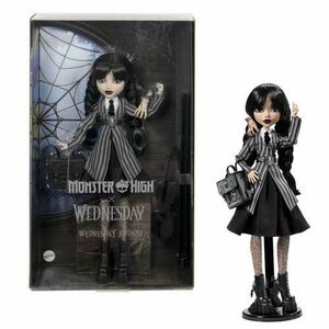 Papusa Monster High - Wednesday imagine