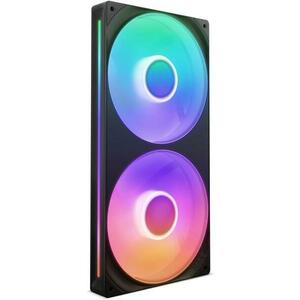 Ventilator NZXT F280 RGB CORE, 2x140mm, RGB, 500 - 2, 000 RPM, 98.61 CFM (Negru) imagine