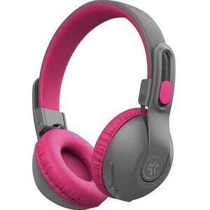 Casti pentru copii JLAB JBuddies Studio 2 Kids, Bluetooth, On-ear, Microfon (Gri/Roz) imagine