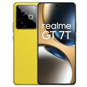 Telefon Mobil Realme GT 7T, Procesor Mediatek Dimensity 8400 Max, LTPO AMOLED Capacitive touchscreen 6.8inch, 12GB RAM, 512GB Flash, Camera Duala 50+8MP, Wi-Fi, 5G, Dual Sim, Android (Galben) imagine