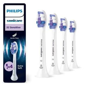 Rezerve periuta de dinti electrica Philips Sonicare Sensitive HX6054/87, 4 bucati (Alb) imagine