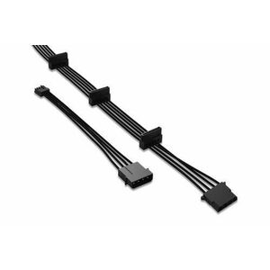 Cablu be quiet! CM-61050, 3x S-ATA, 1x HDD/FDD, 900mm (Negru) imagine