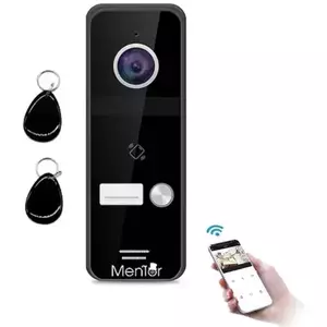 VideoInterfon Smart wireless WiFi Mentor SY060 Full-HD 2MP IR IP65 acces 1 familie Aplicatie/Card/Buton imagine
