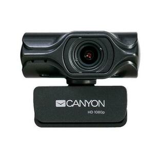 Camera web Canyon CNS-CWC6N, 2K QHD 30fps, USB, 3.2MP, Tripod inclus (Negru) imagine