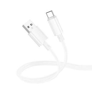 Cablu alimentare si date Borofone BX112, Fast Charging, USB la USB Type-C, 1m, Alb imagine