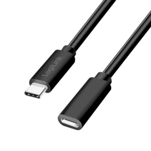 Cablu alimentare si date LOGILINK CU0210, USB 2.0, USB Type-C (T) la USB Type-C (M), 1m, PD 100W, 2 x ecranat, plastic, Negru imagine
