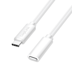 Cablu alimentare si date LOGILINK CU0222, USB Type-C (T) la USB Type-C (M), 3m, PD 60W, 2 x ecranat, plastic, Alb imagine