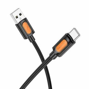 Cablu alimentare si date Borofone BX114, Fast Charging, USB la USB Type-C 3A, 1m, Negru imagine