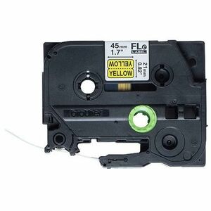 Banda flexibila P-touch laminata Brother FLe-6511 (21 mm) negru pe galben FLE6511 imagine
