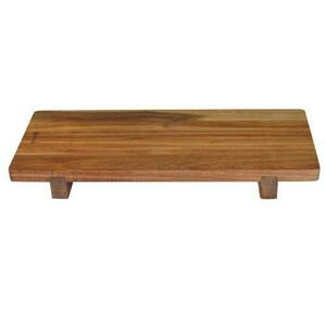Tocator cu picioruse, din lemn de acacia, 40 x 20 cm, grosime 2 cm - Zokura imagine