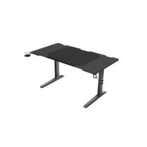 Birou gaming Genesis Holm Modular 140, Iluminare RGB, Suport pahar (Negru) imagine