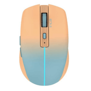 Mouse Inca IWM-511RT, 800-1600 dpi, Wireless 2.4 GHz, Bluetooth, USB (Portocaliu/Albastru) imagine