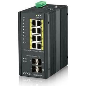 Switch ZyXEL RGS200-12P, Gigabit, 8 Porturi, PoE imagine
