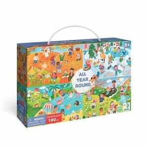 Puzzle - Anotimpurile (100 piese) imagine
